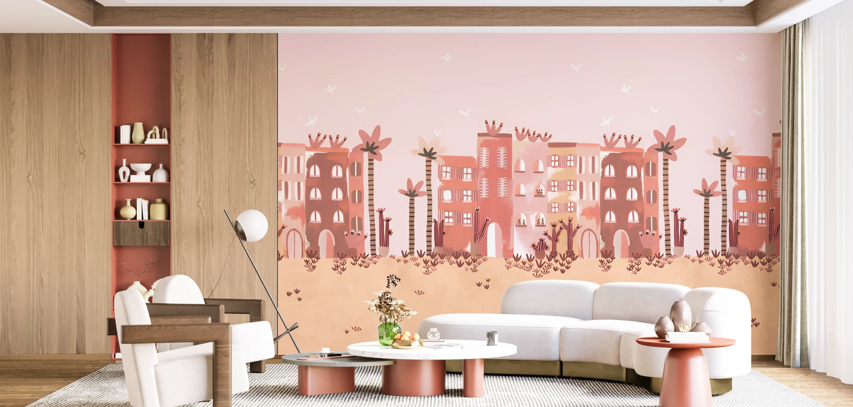 Mediteranian Building wallpaper concept